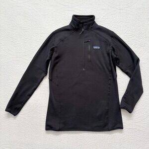 Patagonia Women's R1 Fleece Midlayer Pullover, Black